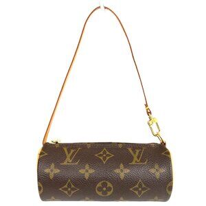 Authentic Louis Vuitton Papillon Attached Monogram Pouch/Handbag jp380-122725